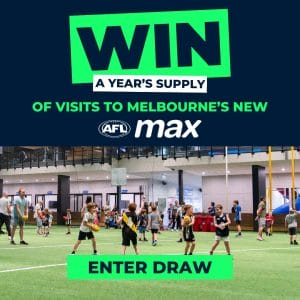 AFL Max ad: win a year's supply of visits